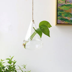 3-Piece Glass Hanging Terrarium Vases