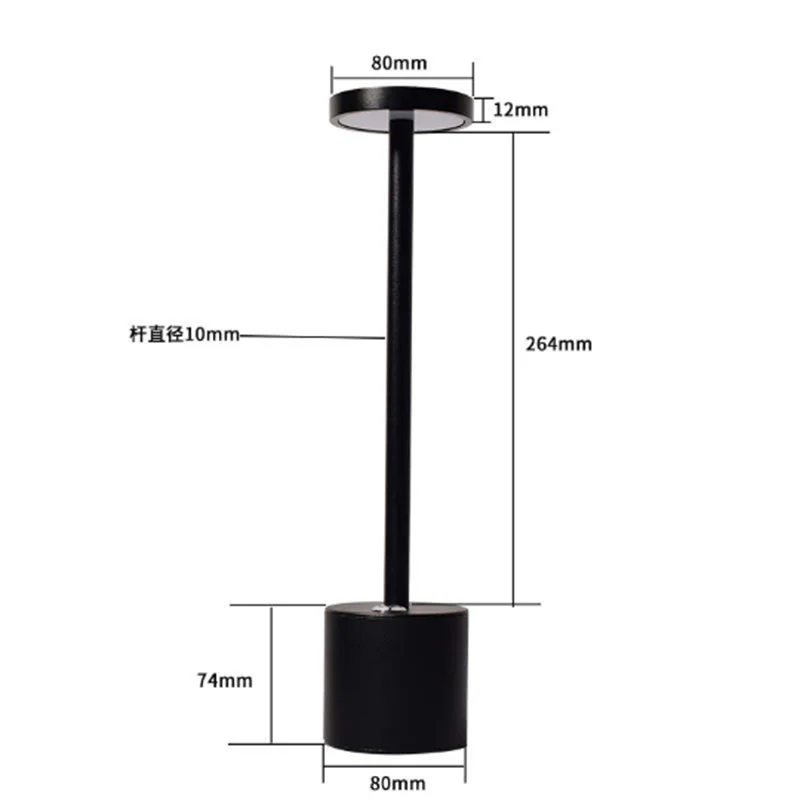 مصباح مكتبي Jianbian LED قابل لإعادة الشحن USB