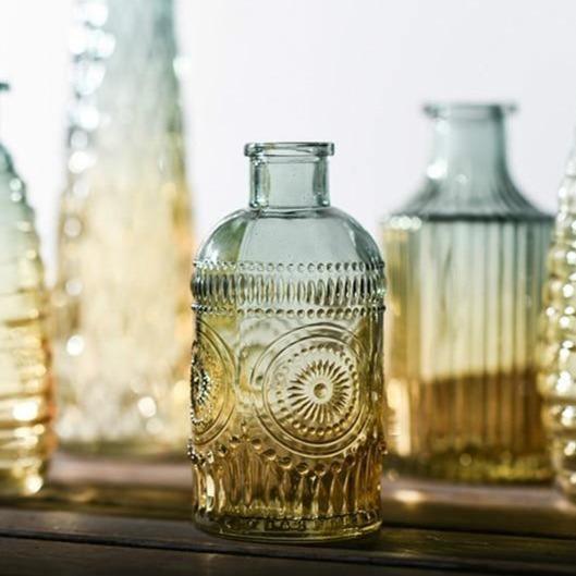 Ombré Glass Bottle Vases