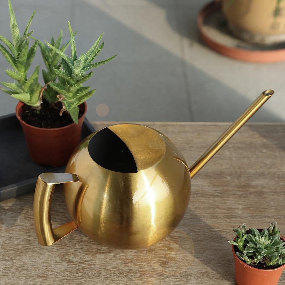 Spherical Gooseneck Stainless Steel Watering Can