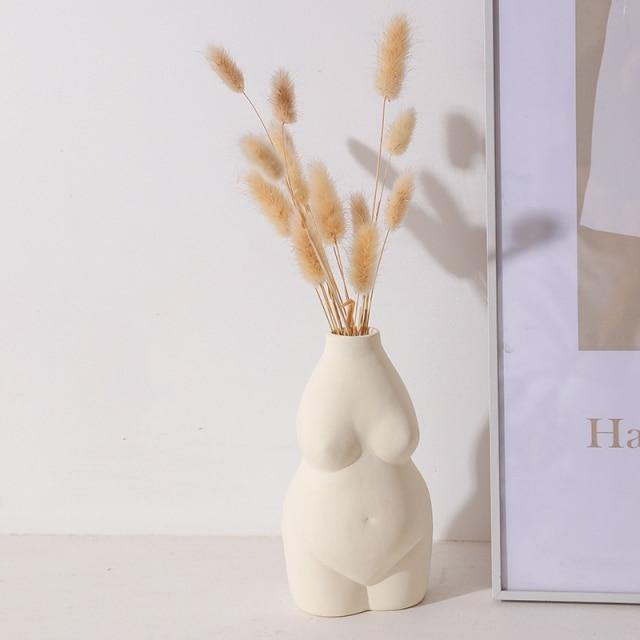 Feminine Curves Nude Female Ceramic Vase Ivory | Sage & Sill