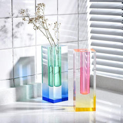 Modern Prism Acrylic Vase